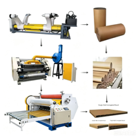 Machine de production de carton ondulé à double face, ligne de production de carton ondulé automatique à 2 plis