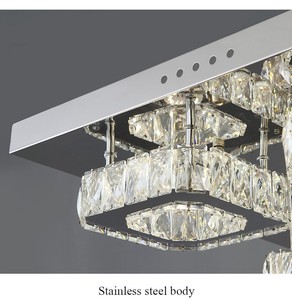 Đèn trần pha lê vuông sang trọng jylighting cho biệt thự hoặc phòng khách khách sạn Giải pháp chiếu sáng cao cấp - Product Image 6