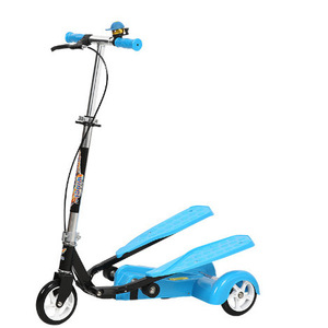 สกู๊ตเตอร์สามล้อสำหรับเด็กบิเพลน สีฟ้าและสีแดง ปรับความสูงได้ น้ำหนักเบา สำหรับเด็กอายุ 8-12 ปี - Product Image 2