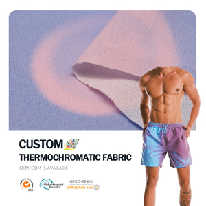 Tessuto termocromico idrocromico trasparente cambiamento di colore Micro modale tessuto di vernice termocromica per pantaloncini - Product Image 1