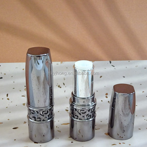 Special Hollow Design Empty Plastic <b>Lipstick</b> Tubes <b>Custom</b> Logo Hot Stamping Screen Printing <b>Custom</b> Color Cosmetic 22mm - Product Image 3