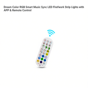 Dream Color RGB Smart Music Sync LED Tira de luces de fuegos artificiales con aplicación y control remoto - Product Image 1
