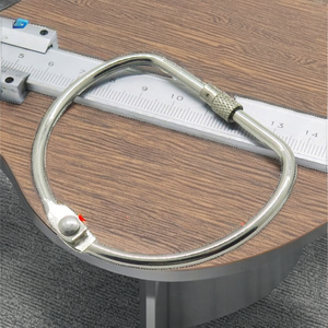 Cincin Buku Bulat Pengunci Sekrup 2/<span class=keywords><strong>3</strong></span> Inci, Cincin Logam Besi untuk Jilid Lembar Lepas, Tersedia Berbagai Ukuran - Product Image 2
