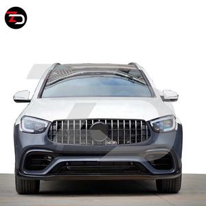 Kit carrosserie pour <span class=keywords><strong>Mercedes</strong></span> 2020 GLC63 Style pour GLC X253 SUV GLC43 <span class=keywords><strong>CLC</strong></span> 200L 300L avec pare-chocs avant, passage de roue, diffuseur, tuyau d'échappement - Product Image 1