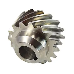 Customized Doubl Machine Gears Reducer 10 Tooth Steel Spiral Bevel Helical Helic Drive Gear