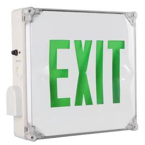 Panneau de signalisation LED d'urgence en plastique ignifuge certifié CUL, haute performance, adapté à l'éclairage d'urgence des bâtiments, avec un - Product Image 2