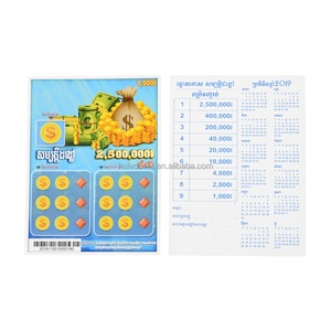 Lottery Scratch and Win Card Lottery Scratch Off Ticket Printing Custom Scratch Off Cards Maker - Product Image 6