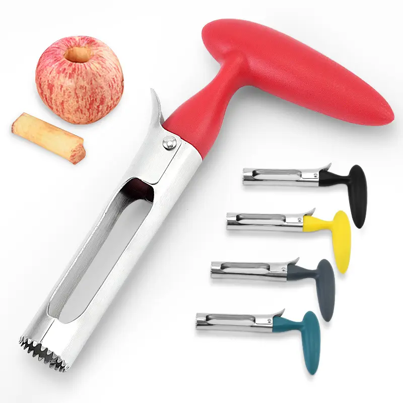 Custom Logo Creative Useful Kitchen Gadgets Stainless Steel Fruit Corer Apple Peeler Slicer Corer Remover Tool