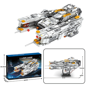 Reobrix 788 MOC Space Fighter Star <strong>Battleship</strong> Artillery Ship Model Bricks DIY Assembly Toys Plastic Kits Building Block Sets - Product Image 1
