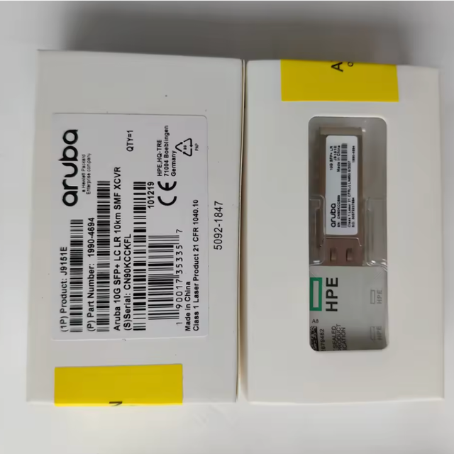 Original New Aruba J9151E Optical Transceiver Modules Gigabit Ethernet Switch 10/100Mbps SFP+ LC LR 10KM SMF XCVR POE