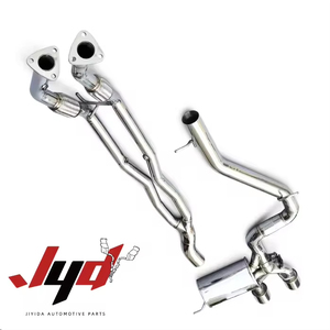 ท่อไอเสียแบบ Catback สำหรับ VW <span class=keywords><strong>Golf</strong></span> 5 MK5 R32 <span class=keywords><strong>VR6</strong></span> 3.2L ผลิตตามสั่งจากโรงงาน ระบบไอเสียแบบปรับแต่งพร้อมวาล์ว  วัสดุสแตนเลส 304 - Product Image 2