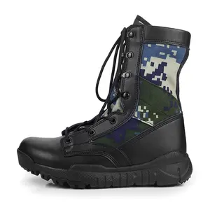 Günstige Camouflage Color hochwertige Outdoor Jungle Tactical Stiefel für Kampfs tiefel