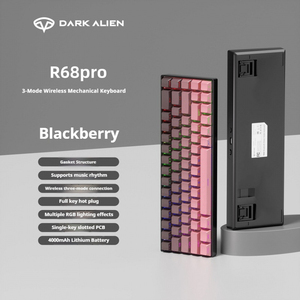 Teclado Mecánico Inalámbrico Tri-Modo Leaven R68 Pro RGB con Interruptores Intercambiables en Caliente y Diseño Compacto para Juegos de PC y Escritura, 68 Teclas - Product Image 5