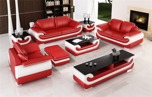 Stile italiano divano Set soggiorno divano in pelle Set <span class=keywords><strong>mobili</strong></span> con soggiorno <span class=keywords><strong>mobili</strong></span> centro tavolo <span class=keywords><strong>mobili</strong></span> l Design - Product Image 5