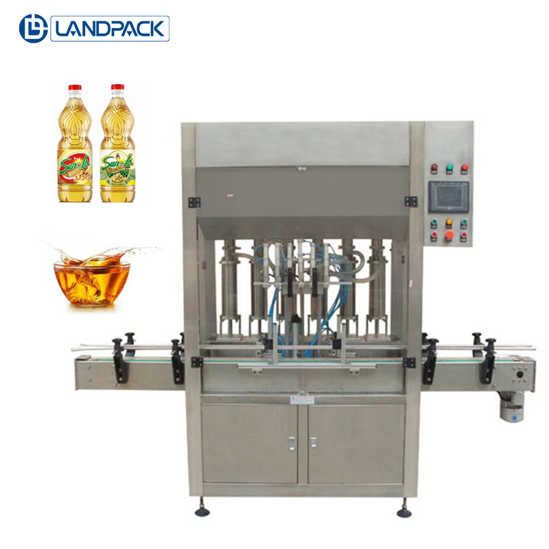 Машина для фасовки бутылок с маслом Landpack