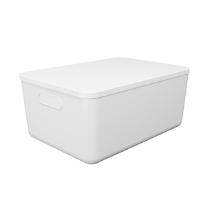 Eco-Friendly Plastic Storage Box With Cover And Handles Home Clothing Storage Bins Plastic Storage Box