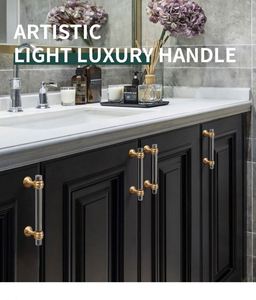 Herrajes Minimalistas para Muebles WEKIS de Zinc Acrílico Transparente Dorado Ajustables Antioxidantes y Duraderos para Gabinetes de Cocina y Cómodas - Product Image 5