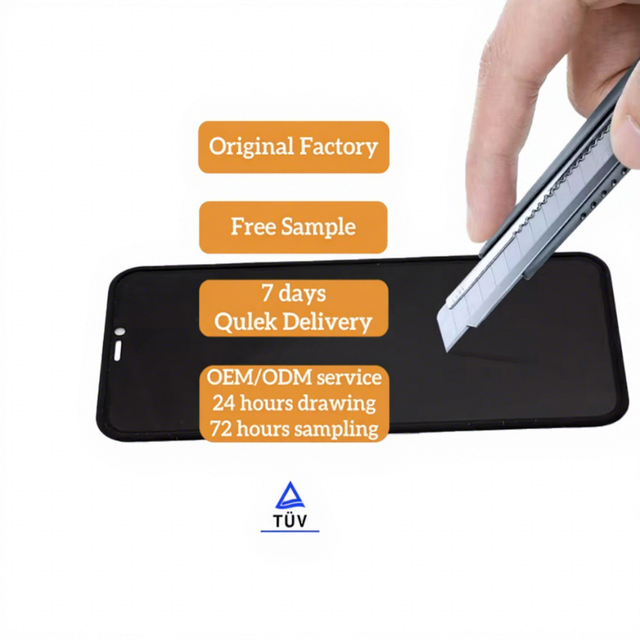 Custom 9H 2.5D 3D Dust Proof Privacy Pelicula De Vidro Tempered Glass Screen Protector for iPhone 17 16 15 14 13 12 Pro Max Plus