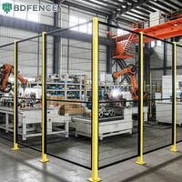 Barrière robotique résistante aux produits chimiques, maille anti-acides et anti-alcalis pour les zones robotiques des usines pharmaceutiques et chimiques, clôtures robotiques