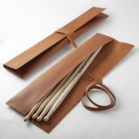 Sac à baguettes en cuir PU de haute qualité, étui durable pour baguettes, support pour baguettes, sac pour mallettes de batterie, pochette pour baguettes, cadeau pour musicien