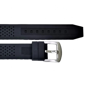 JD005 Bandas de reloj inteligente deportivo de alta calidad Pulsera de silicona transpirable resistente al agua negra Tamaños 18-24mm 20mm 22mm en caja FKM - Product Image 1