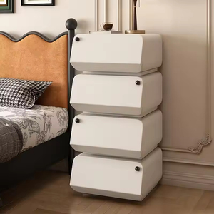 Современный прикроватный шкаф в стиле середины века из массива дерева, ретро-черный, идеальное решение для хранения, креативный приставной столик для дивана, роскошный - Product Image 4