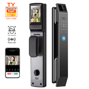Tuya Wifi ổ khóa thông minh cho cửa trước bàn phím điện tử khóa thông minh mật khẩu 3D mặt khóa cửa thông minh với máy ảnh và dấu vân tay - Product Image 1