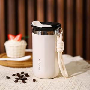2025 New Stainless Steel Rope Insulated <b>Coffee</b> Mug with Lid Business Office Water Cup Car <b>Bottle</b> for Cold Beverages - Product Image 5