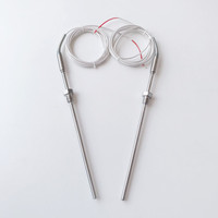 Haichen OEM Sensor RTD PT100/PT500/PT1000 Simplex 3-Kabel Buatan Khusus Thermowell SS304/316 IP65 Kelas A/B Akurasi 0.5C