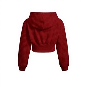 เสื้อฮู้ดดี้และเสื้อสเวตเชิ้ตผู้หญิงขายดี ผ้าฟลีซ สกรีนโลโก้ด้านหน้า สไตล์สตรีทแวร์ ทรงครอป สำหรับฤดูหนาว ราคาสุดคุ้ม - Product Image 1