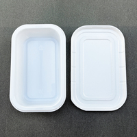Plateau en CPET blanc résistant à la chaleur HSQY pour l'emballage alimentaire personnalisé destiné aux compagnies aériennes avec couvercle – Solution tout-en-un pour les repas en avion
