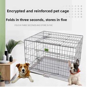 <span class=keywords><strong>Cages</strong></span> pliables en fil d'acier thermolaqué pour chiens et chats, vente en gros - Product Image 2