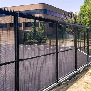 Barrera <span class=keywords><strong>de</strong></span> Seguridad Reforzada 358 con Púas <span class=keywords><strong>de</strong></span> Dientes <span class=keywords><strong>de</strong></span> Tiburón Superiores y Poste <span class=keywords><strong>de</strong></span> Manivela, Malla Anti-escalada para Máxima Defensa Perimetral - Product Image 3