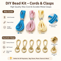 Kit DIY de breloques pour porte-clés, téléphone et sac, avec boîte de rangement portable, ensemble de perles fantaisie (bonbons, fromage) pour pendentifs de sac à dos et loisirs créatifs