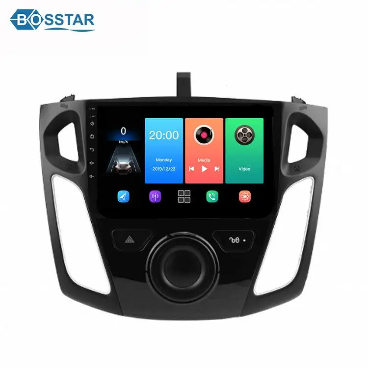 Rádio gps para navegação em carro, rádio com dvd player para ford focus 2012 - 2017