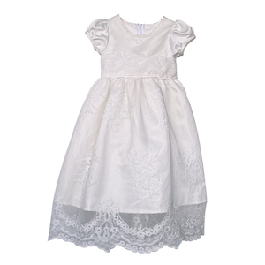 Vestido de <span class=keywords><strong>bautizo</strong></span> de encaje bordado <span class=keywords><strong>para</strong></span> niña, <span class=keywords><strong>para</strong></span> fiesta de boda de 0 a 24 meses, con sombrero - Product Image 2