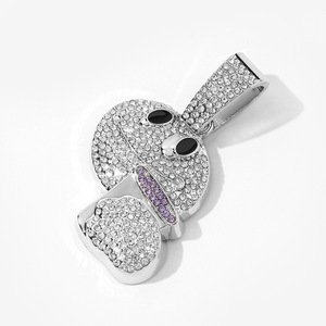 Selección Transfronteriza de Accesorios para Collares Masculinos con un Colgante de Estilo Hip-Hop Ligeramente Adornado con Circonitas - Product Image 1
