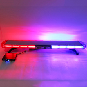 Barra de Luces LED Estroboscópica Roja y Azul BIAOCHI, 120 cm, <span class=keywords><strong>Baliza</strong></span> de Seguridad para Camiones, Ambulancias, Sirena, Altavoz, Alerta de Seguridad para Accord - Product Image 2