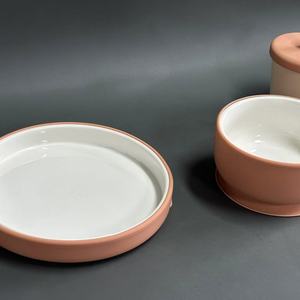 Nuove idee 2025 stoviglie in <span class=keywords><strong>ceramica</strong></span> per bambini piatti in porcellana con suzione in Silicone per bambini - Product Image 4
