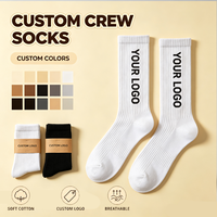 Chaussettes de sport en coton avec soutien de la voûte plantaire, séchage rapide, durables, pour hommes et femmes, emballage élastique, chaussettes personnalisées