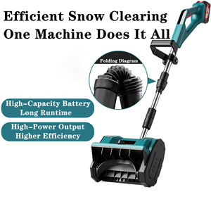 Souffleuse à neige électrique sans fil pliable à haut débit d'air, machine de déneigement motorisée, pelle à neige électrique, lame de déneigement manuelle - Product Image 2