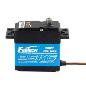 เซอร์โวมอเตอร์แบบดิจิตอลมาตรฐาน <span class=keywords><strong>360</strong></span> องศา 35 กก.ซม. รุ่น Feetech FT6335M ตัวเรือนโลหะ กันน้ำ สำหรับรถบังคับวิทยุ เรือบังคับ และเครื่องบินบังคับ - Product Image 5