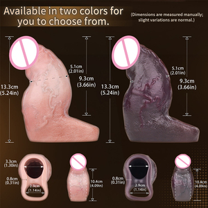 Extensor de Pene de Silicona FAAK G1355 para Hombres, Sensación Realista, Juguete Sexual para Mejorar el Rendimiento Masculino, Disponible en Dos Colores, 18+ - Product Image 6