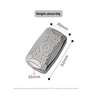 Alliage de titane fente infinie carte Push Portable décompression planche à roulettes EDC jouet pour apprendre le travail portable son domaine Gadget