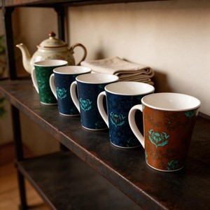 Fabricant chinois de tasses en céramique de 11 oz avec décoration florale en forme de V, marque HARVIT, origine Shandong, vente en gros de tasses à café - Product Image 2