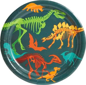DAMAI - Juego de Vajilla Desechable con Diseño de Dinosaurios, Platos, Servilletas y Vasos de Papel para Fiestas Temáticas de Dinosaurios, Artículos para Fiestas de Cumpleaños - Product Image 4