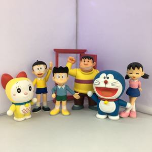 Anime <span class=keywords><strong>Doraemon</strong></span> ZERO Tinny Cat Shizuka Nobita Jaian Suneo Statuetta in Vetro con Viso Intercambiabile - Product Image 1
