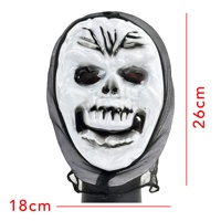 Vente en gros de Masque d'Halloween en plastique blanc pour événements promotionnels et maquillage de balle