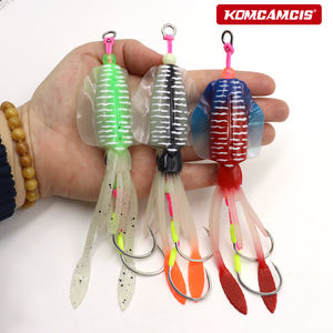 OEM ODM Señuelo Artificial Luminoso/UV de 61g, tipo Calamar y Faldas de Pulpo con Anzuelo, para Pesca de Atún en Río y Lago - Product Image 6