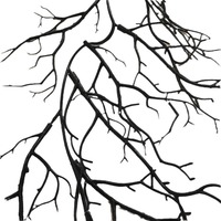 Branches séchées noires d'Halloween Vignes Plantes artificielles Branches d'arbres Décoration de plafond d'intérieur Branches sèches d'arbres artificiels